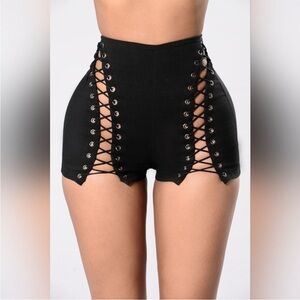 Fashion Nova Criss Cross Shorts